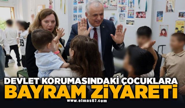 Devlet korumasındaki çocuklara bayram ziyareti