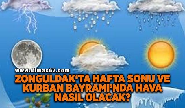 Zonguldak’ta hafta sonu ve Kurban Bayramı süresince hava durumu nasıl olacak?