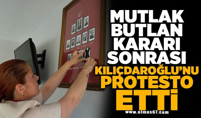 Mutlak butlan kararı sonrası Kılıçdaroğlu'nu protesto etti
