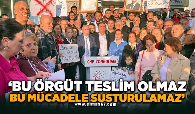 "BU ÖRGÜT TESLİM OLMAZ, BU MÜCADELE SUSTURULAMAZ"