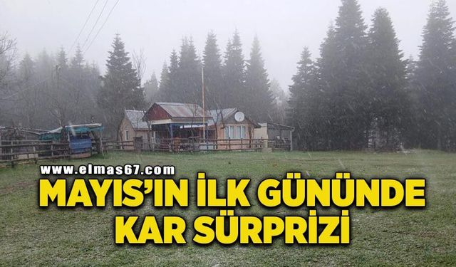 Mayıs ayının ilk gününde kar sürprizi