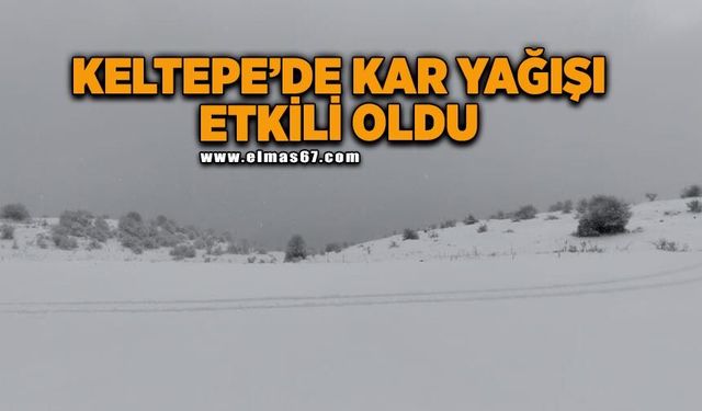 Keltepe Kayak Merkezi’nde kar yağışı etkili oldu