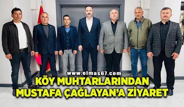Köy muhtarlarından Mustafa Çağlayan’a ziyaret