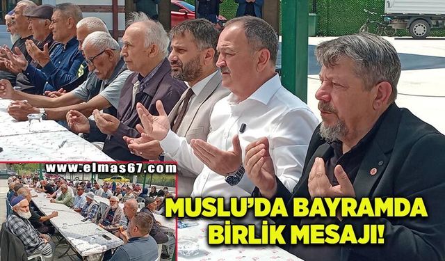 Muslu'da bayramlaşma programı
