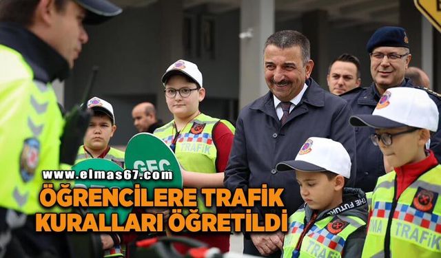 Öğrencilere trafik kuralları öğretildi