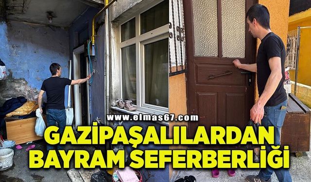 Gazipaşalılardan bayram seferberliği: Hem et hem ayakkabı dağıtıldı
