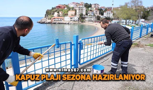 Kapuz Plajı yeni sezona hazırlanıyor