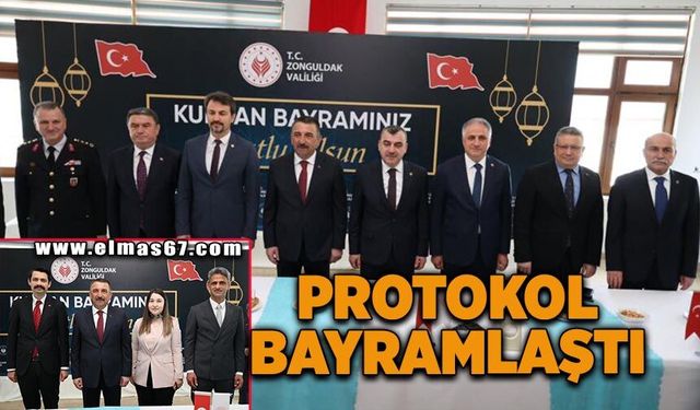 Zonguldak’ta protokol bayramlaştı