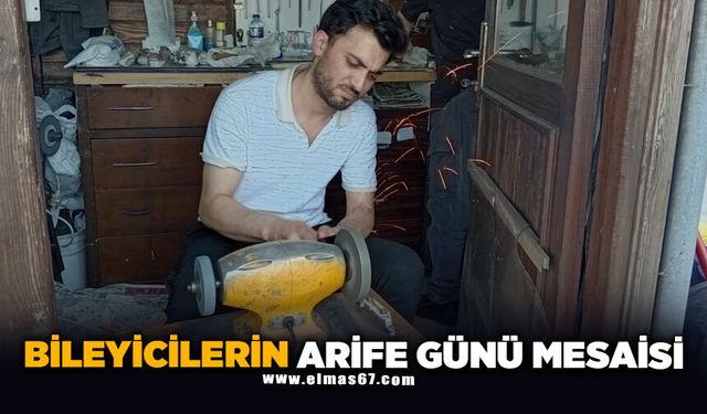 Bileyicilerin arife günü mesaisi