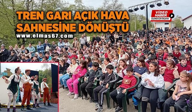 Tren Garı açık hava sahnesine dönüştü
