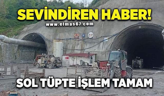 3 bin metrelik sol tüpte kazı süreci tamamlandı