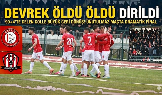 DEVREK PLAY-OFF YOLUNDA BARTIN ENGELİNİ AŞTI
