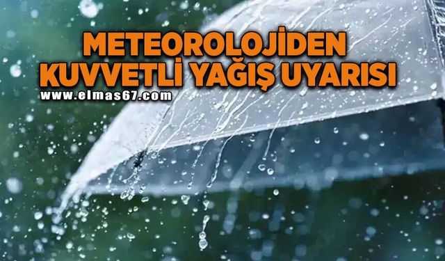 Meteorolojiden kuvvetli yağış uyarısı