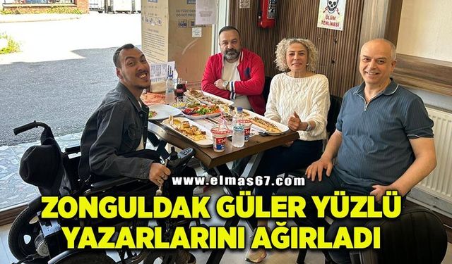 Zonguldak, güler yüzlü yazarlarını ağırladı