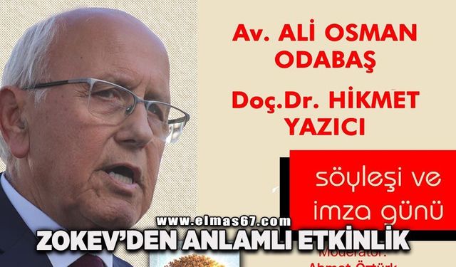 Ali Osman Odabaş kitabı Zonguldaklılarla buluşuyor