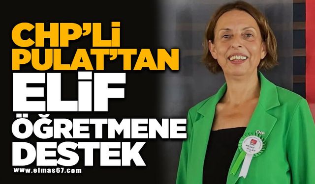 CHP'li Pulat'tan Elif Öğretmene Destek!