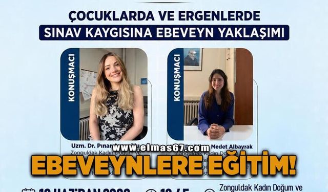 Zonguldak'ta ebeveynlere yönelik sınav kaygısı semineri