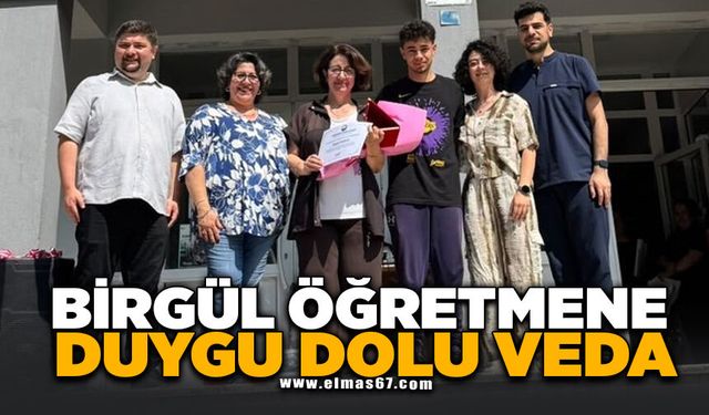 Birgül Öğretmene duygu dolu veda