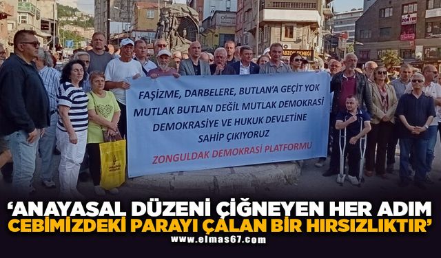 "ANAYASAL DÜZENİ ÇİĞNEYEN HER ADIM CEBİMİZDEKİ PARAYI ÇALAN BİR HIRSIZLIKTIR"