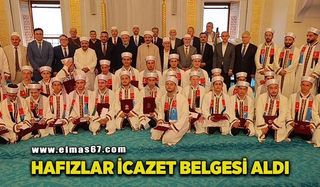 35 genç Kur'an Hafızı İcazet belgesini aldı