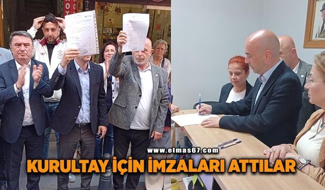 Kurultay için imzaları attılar