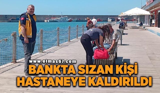 Bankta sızan kişi hastaneye kaldırıldı!