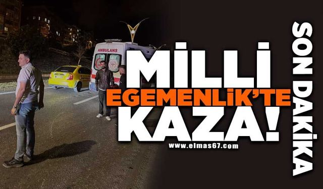 Milli Egemenlik'te kaza: 1 yaralı