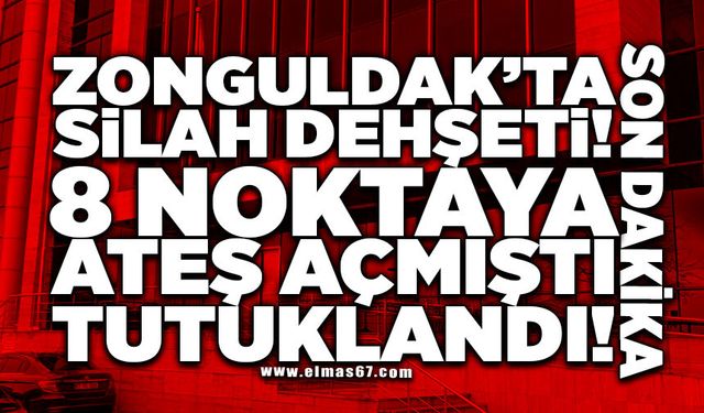 Son Dakika! ZONGULDAK’TA SİLAH DEHŞETİ: 8 NOKTAYA ATEŞ AÇMIŞTI, TUTUKLANDI