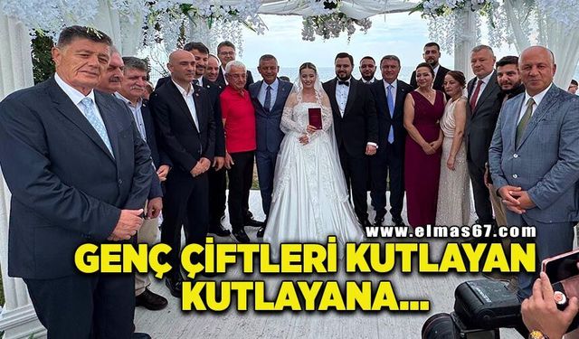 Rıza Yalçınkaya’dan genç çiftlere kutlama