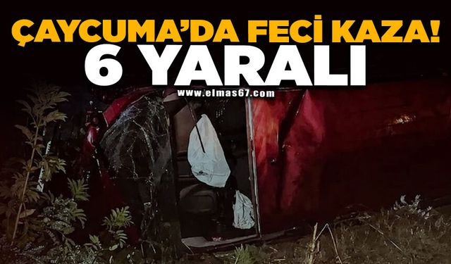 Çaycuma'da İki Otomobil Çarpıştı: 6 Kişi Yaralandı