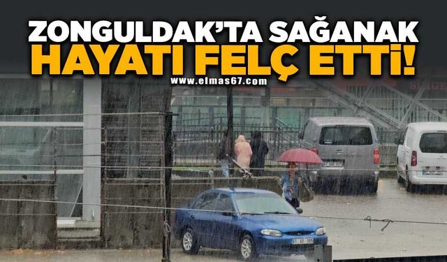Vatandaşlar saçak altlarına sığındı