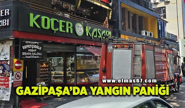 Gazipaşa'da yangın paniği