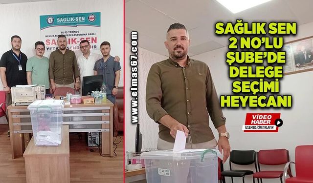 Sağlık-Sen 2 No'lu Şube'de Delege Seçimi Heyecanı