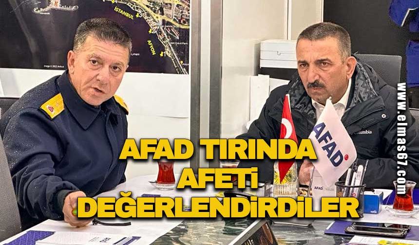 AFAD tırında afeti değerlendirdiler