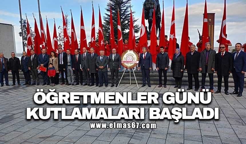Öğretmenler günü kutlamaları başladı