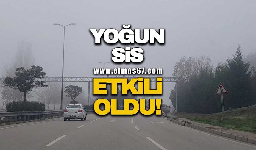 Yoğun sis etkili oldu