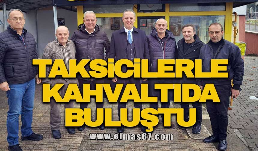 Taksicilerle kahvaltıda buluştu