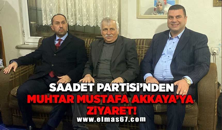 Saadet partisi'nden Tepebaşı muhtarına ziyaret!