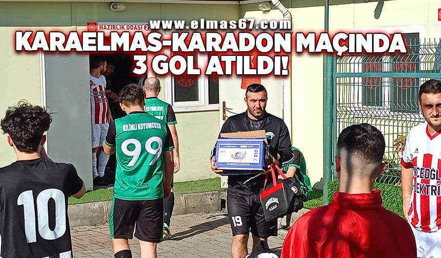 Karaelmas-Karadon maçında 3 gol atıldı