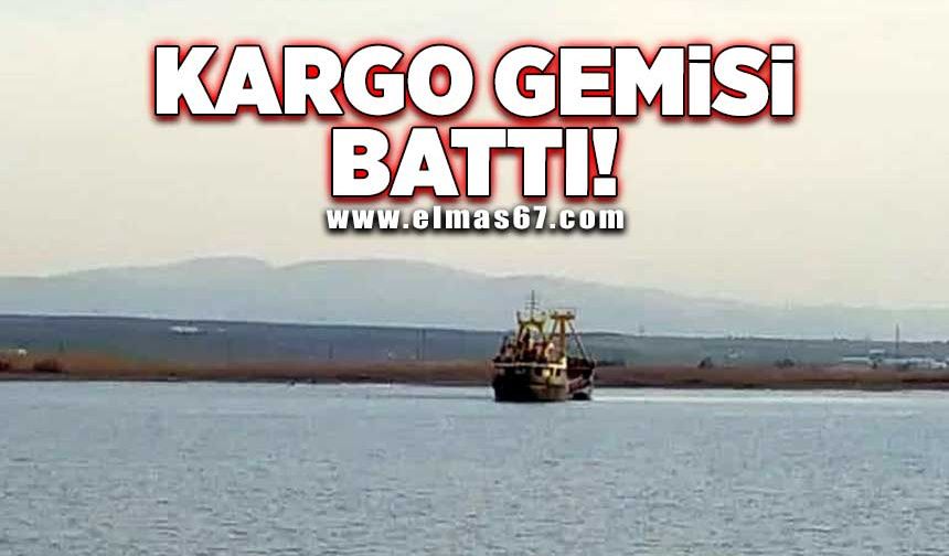 Kargo gemisi battı! Ulaştırma ve Altyapı Bakanlığı'ndan ilk açıklama!