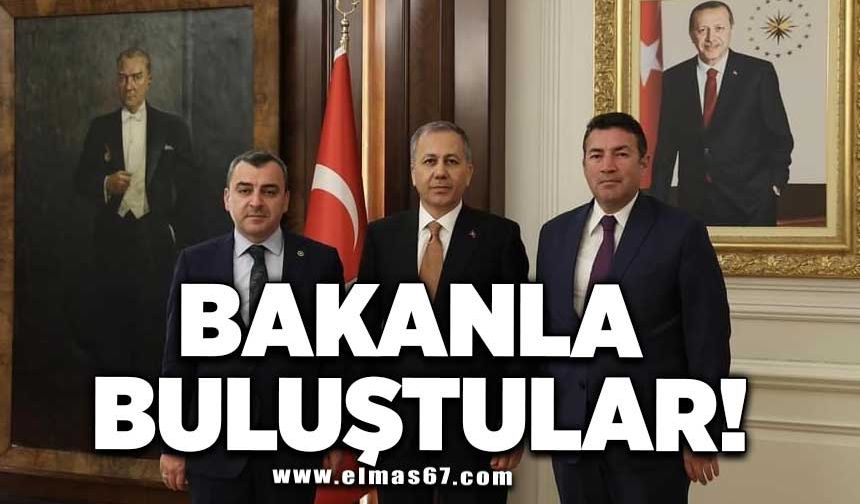 Vekil Çolakoğlu ve Başkan Ulupınar, İçişleri Bakanı Ali Yerlikaya ile buluştu