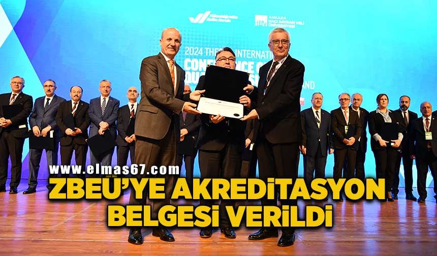 Zonguldak Bülent Ecevit Üniversitesi’ne akreditasyon belgesi verildi