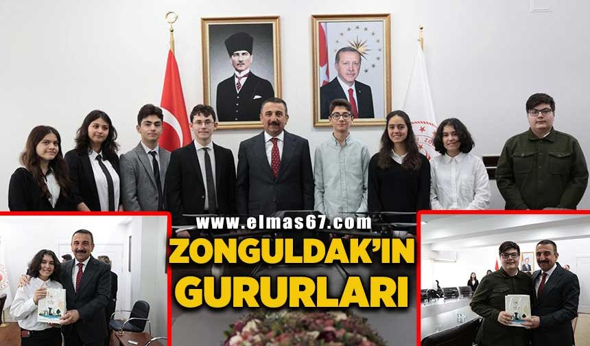 Zonguldak’ın gururları Vali Osman Hacıbektaşoğlu’nu ziyaret etti
