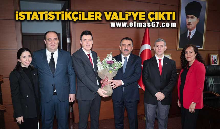 İstatistikçilerden Vali Osman Hacıbektaşoğlu’na ziyaret