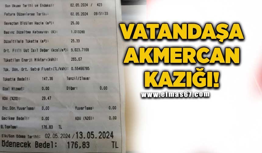 Zonguldak’ta vatandaşa Akmercan kazığı!