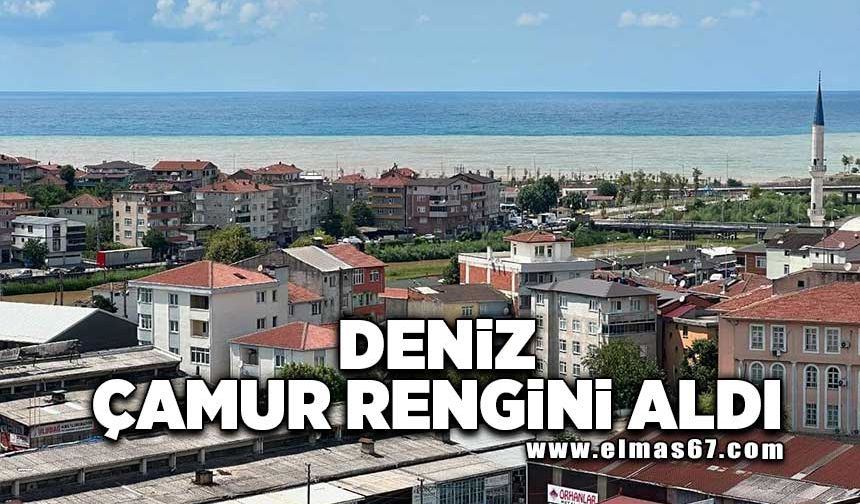 Deniz çamur rengini aldı