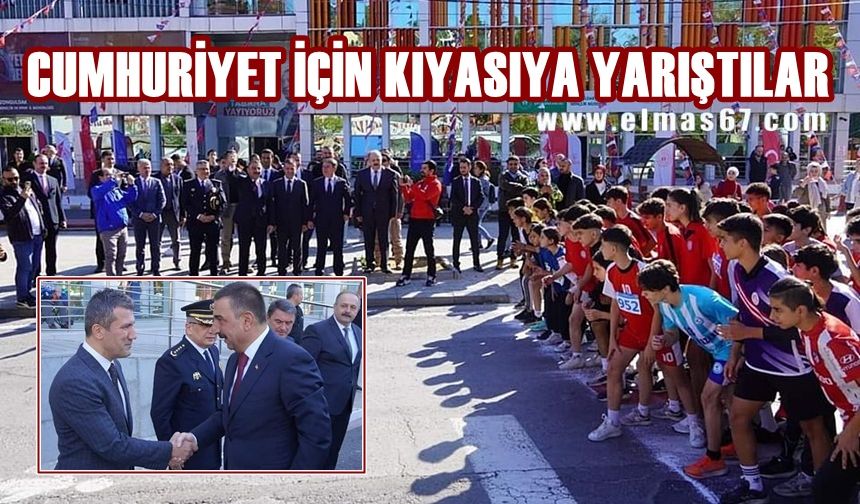 Cumhuriyet koşusunda kıyasıya yarıştılar