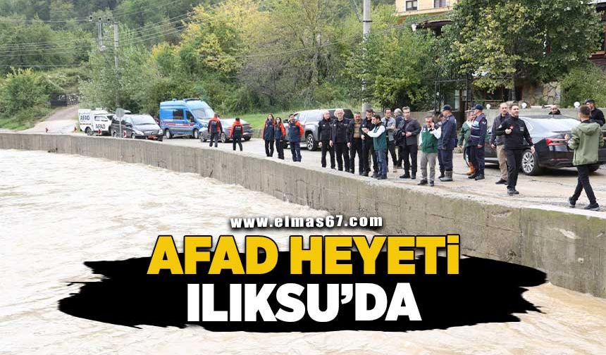 AFAD Heyeti, Ilıksu'da Kritik İncelemelerde Bulundu