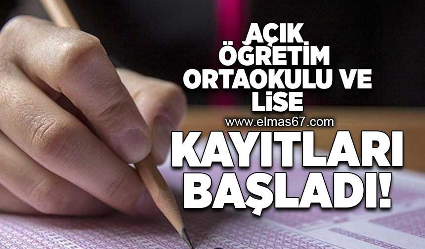 Açık Öğretim ortaokulu ve lise kayıtları başladı!