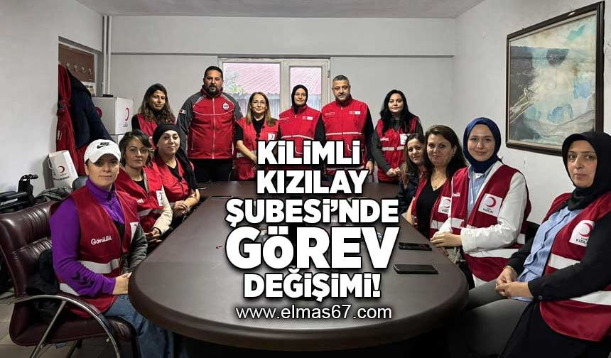 Kilimli Kızılay Şubesi'nden görev değişimi!